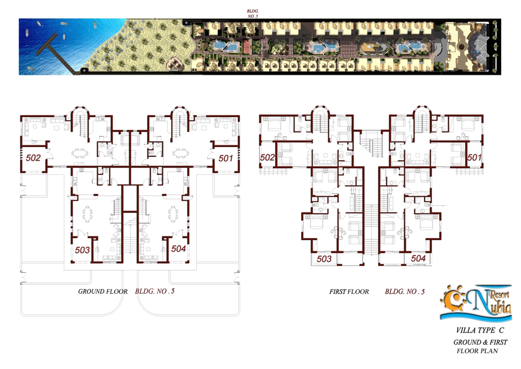 Villa Duplex de 240 à 256 m² – 5 Chambres
