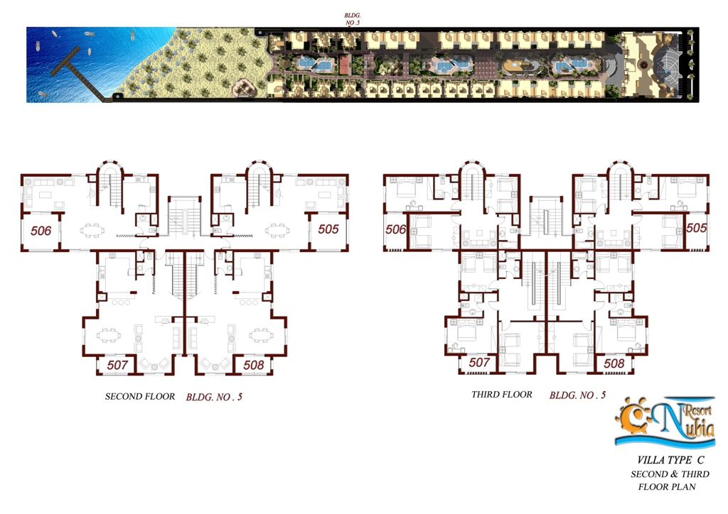 Villa Duplex de 240 à 256 m² – 5 Chambres